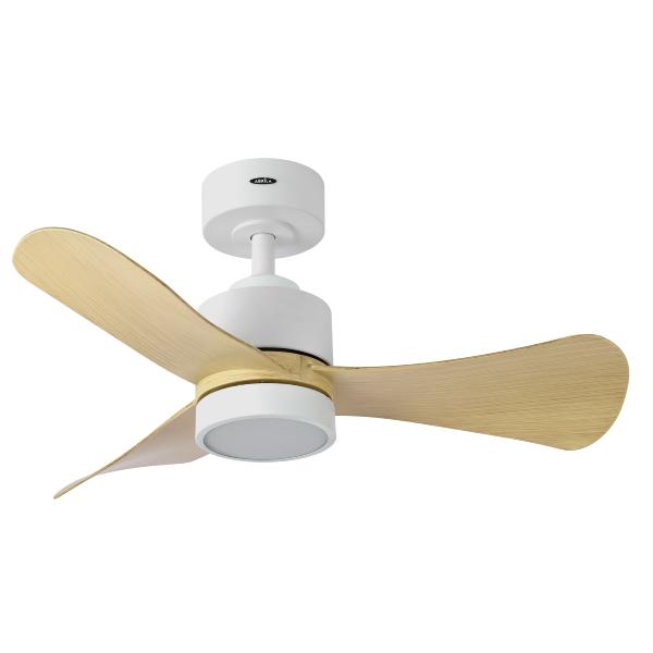 Ventilador Zepelin Blanco Haya Fabrilamp - Motor DC Ø91cm