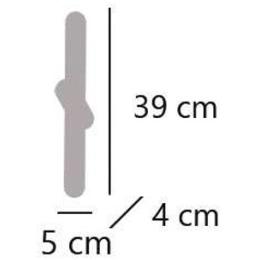 Aplique led RINO negro-madera led 15w 3000k - ALEMAR