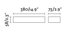 Aplique exterior DORO 380 LED gris Faro