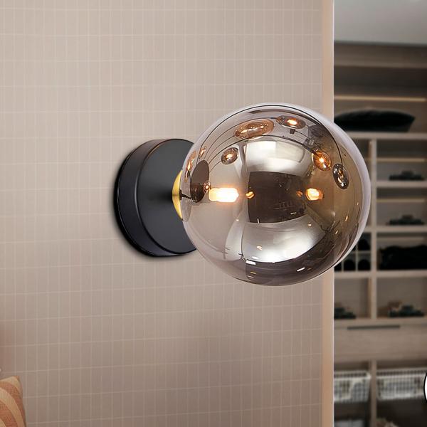 DARK - APLIQUE/PLAFON 1L NEGRO-LATON - SCHULLER