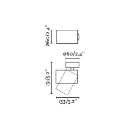 Aplique proyector STAN oro satinado Faro Barcelona
