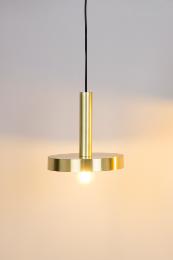 Lampara colgante WHIZZ oro satinado y negro Faro