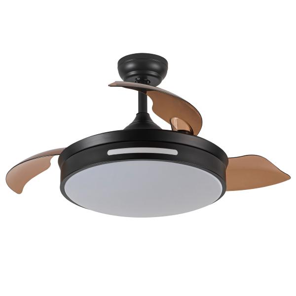 Ventilador MICENAS Negro Fabrilamp - Motor DC Ø109cm