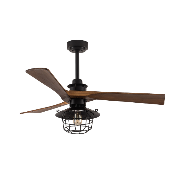 Ventilador VULTURNO con luz Fabrilamp Motor DC. 132cm.Ø