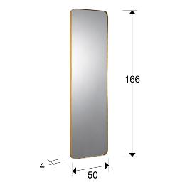 Espejo ORIO Rectangular Oro - Schuller -  166x50 cm