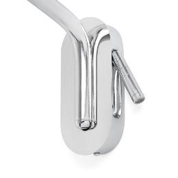 Aplique ETERNA con lector izquierdo cromo/negra Faro