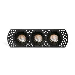 Empotrable Trimless FLIC 3 luces orientable negro Faro