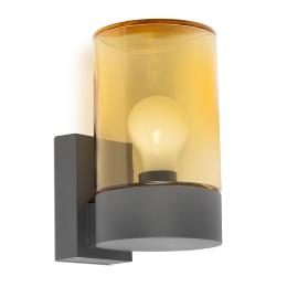 Aplique exterior KILA gris oscuro ambar Faro