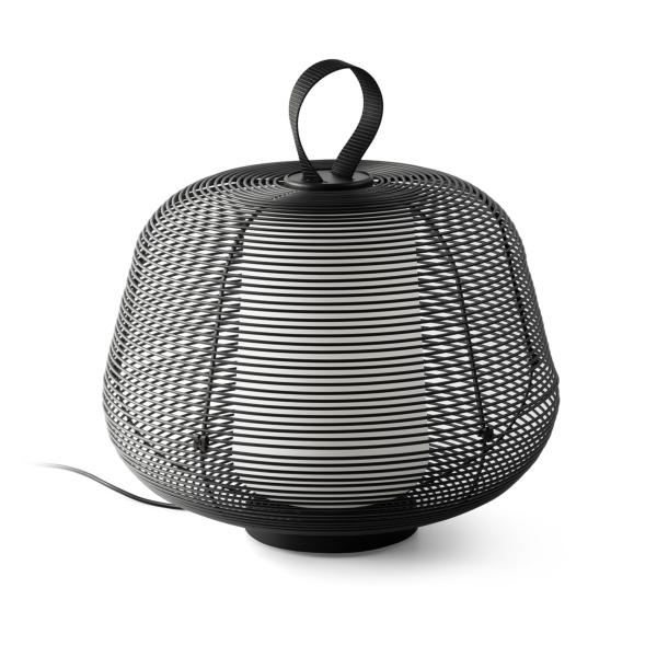 Sobremesa exterior portatil NARA negro Faro Barcelona