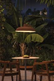 SAGA Colgante con florón marrón óxido Faro