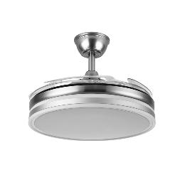 Ventilador BAYOMO Níquel - Fabrilamp. Motor DC Ø107cm