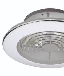 Ventilador Alisio Mini con luz LED Gris - MANTRA Ø52cm