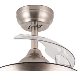 Ventilador CALA Níquel - Fabrilamp. Motor DC Ø41cm