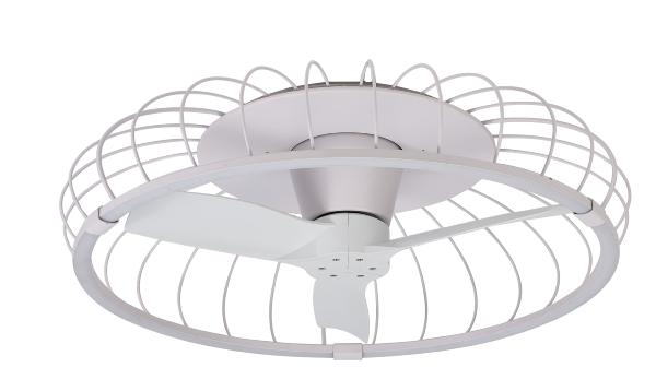 Ventilador NATURE Blanco - Mantra. Luz LED Ø79cm