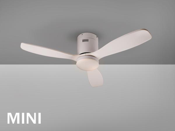 Ventilador MINI SIROCO - Schuller - Blanco Motor DC LED Ø107cm