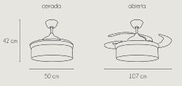 Ventilador Retractil Vancouver - NARVI Motor DC Ø107cm