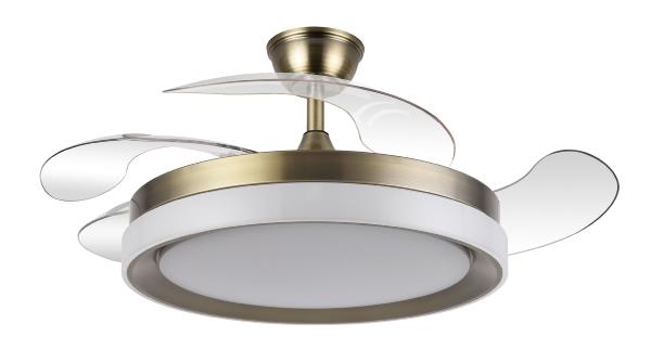 Ventilador Zenit Cuero Fabrilamp - Motor DC Ø107cm