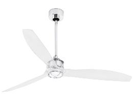 Ventilador Justfan FARO transparente 128cm.Ø + Kit de luz.