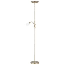 Lampara de pie Atos Cuero Alemar - Luz LED Regulable