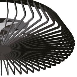 Ventilador Himalaya con luz LED Negro - MANTRA Ø63cm