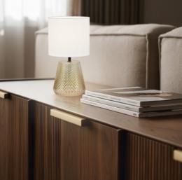 Sobremesa GLOW ambar 1 x 60w e-27 - ALEMAR