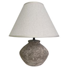 Sobremesa LARRY piedra gris 1 x 40w e-14 - ALEMAR