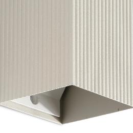 Aplique LUNE cuadrado estriado gris Faro Barcelona  