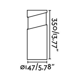 Baliza/sobremuro BLOCK marrón arena Faro