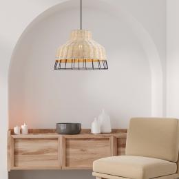 Colgante YADA metal - ratán - ALEMAR