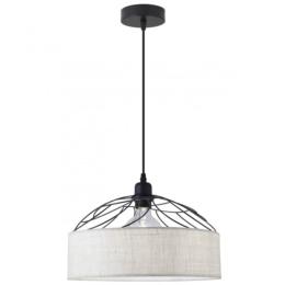 Colgante PRISON lino tostado 1 x 60w e-27 - ALEMAR