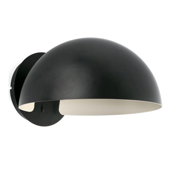 Aplique DOMINICA negro Faro Barcelona