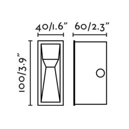 Empotrable pared TIL marron LED Faro Barcelona