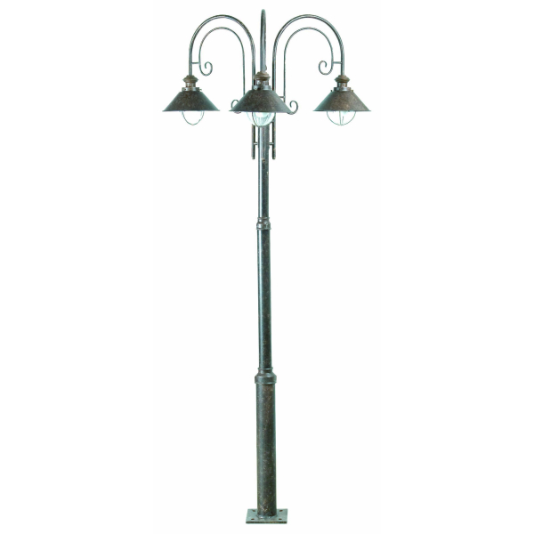 Farola de exterior 3 L. 225cm Serie Nautica - FARO