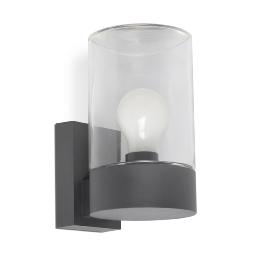 Aplique exterior KILA gris oscuro transparente Faro