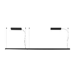 Lampara lineal VICO 1150 negra con florón Faro Barcelona