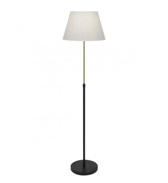 Lampara de pie Kendal Negro Laton Alemar - Bombilla E27