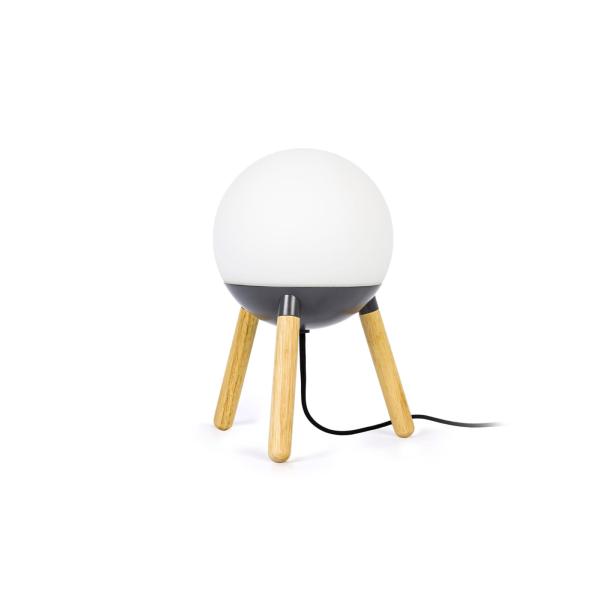 Sobremesa MINE GLASS gris madera Faro 