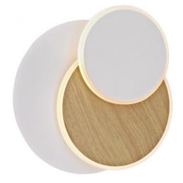 Plafon led BOSSA blanco-madera led 15w 1425lm 3000k - ALEMAR