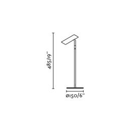 Sobremesa LEO LED negra Faro Barcelona