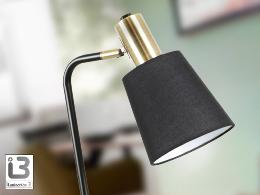 i3-GISELA- SOBREMESA 1L NEGRO-LATON - ILUMINACION i3 By SCHULLER