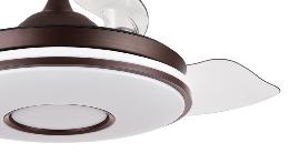 Ventilador DANI Marron - Fabrilamp. Motor DC Ø108cm