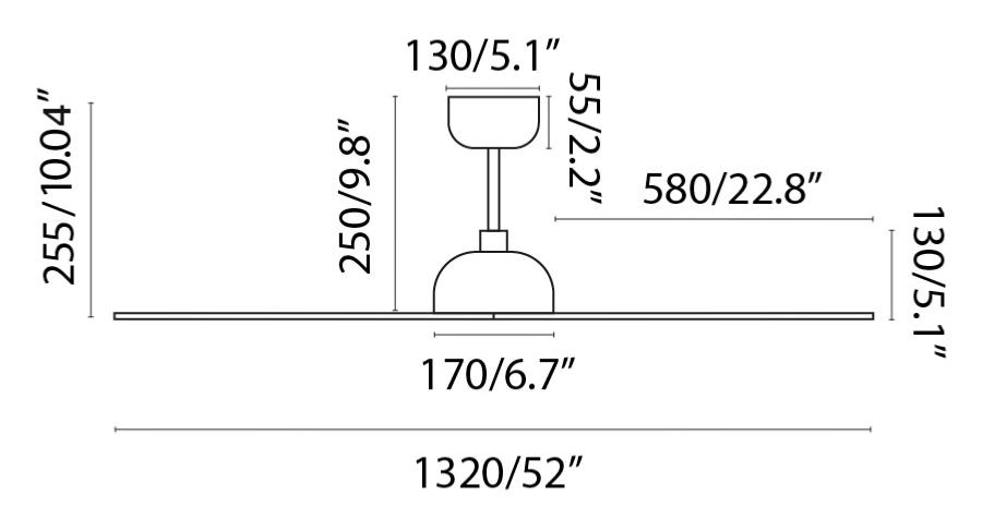 medidas ventilador Gotland Faro