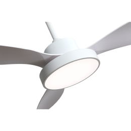 Ventilador HAYATE Blanco Fabrilamp  Motor DC, luz LED Ø120cm