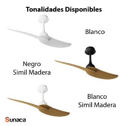 Ventilador IPANEMA II Blanco Mantra - Motor DC Ø106cm.