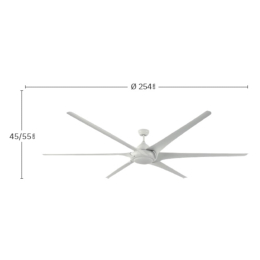 Ventilador MONCAYO Negro Fabrilamp - Motor DC Ø254cm