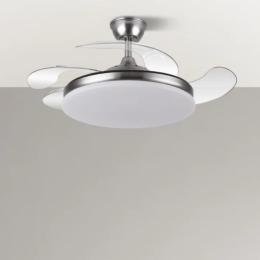 Ventilador Tridente Niquel Fabrilamp - Motor DC Ø107cm