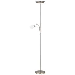 Lampara de pie Atos Níquel Satinado Alemar - Luz LED Regulable