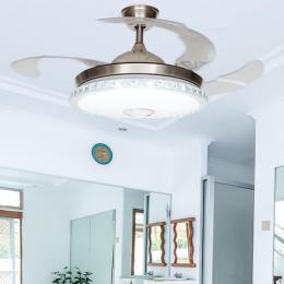 Ventilador Tegaluxe - Pavarotti Plateado aspas retractiles 107cm.Ø