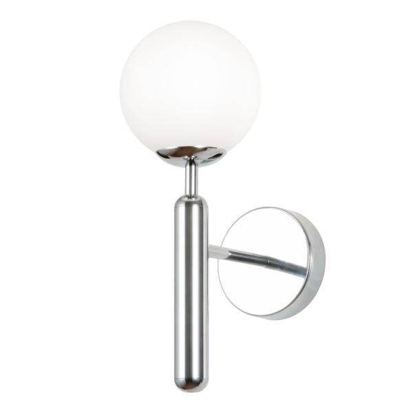 Aplique FICUS Cromo Bola Opal 1 x 28w g-9 - ALEMAR