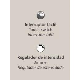 Pie de salon ELAZ negro led 18w 1440lm 4000k - ALEMAR